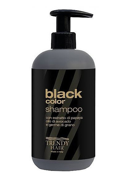 Шампунь для нейтралізації жовтизни освітленого волосся Black Color Shampoo 600ml (1104688-152601) Trendy Hair (368640894)