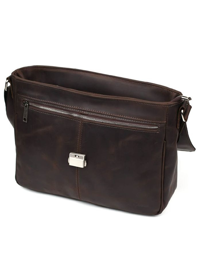 Чоловіча сумка через плече з коричневої крейзі хорс RC-1046-4lx TARWA (329151697)