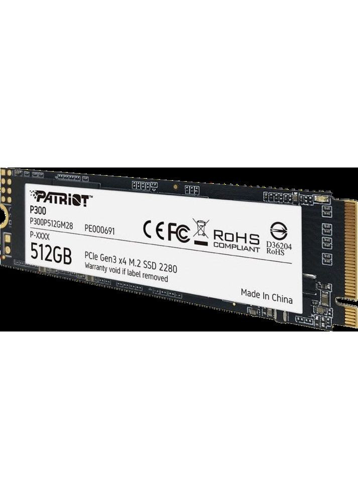 Накопичувач SSD M.2 512GB P300 NVMe 2280 (P300P512GM28) Patriot (360422258)