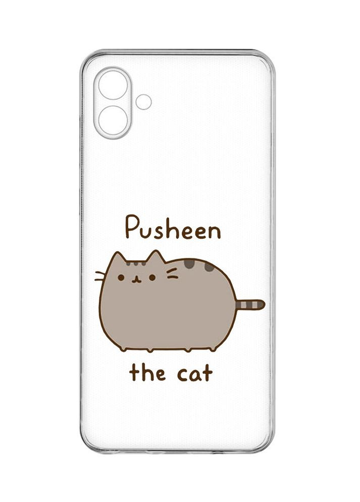 Прозорий чохол на Samsung Galaxy A04e/A042 Пушин котик (принт 412) Creative (356121732)