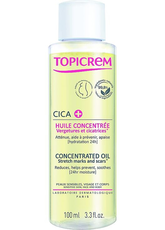 Концентрированное масло от растяжек и шрамов CICA Stretch Marks and Scars Concentrated Oil 100ml (1136046-101460) Topicrem (368625101)