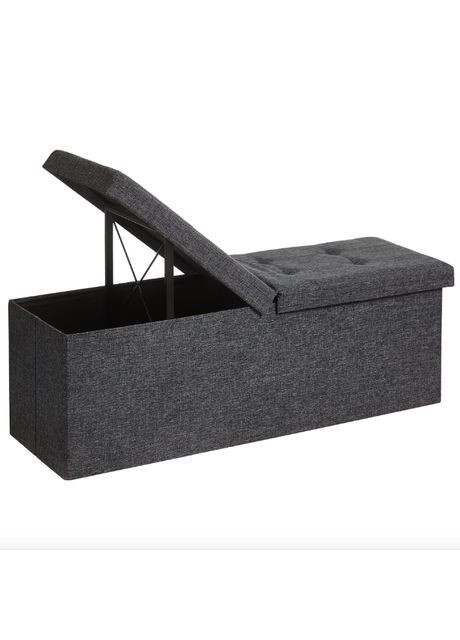 Банкетка-пуф Kors с местом хранения темно-серый Leobert (303127037)