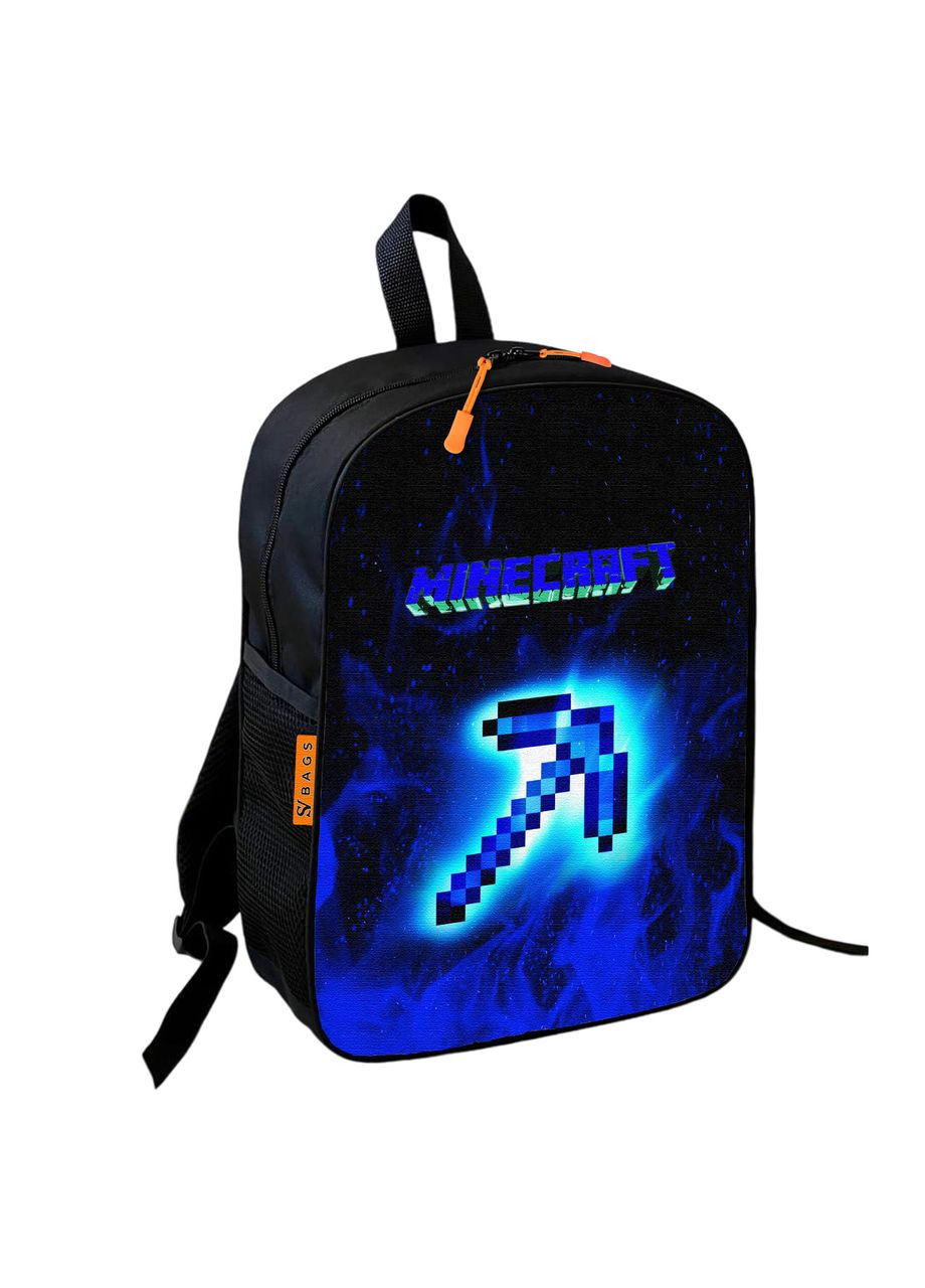 Рюкзак шкільний дитячий 36х27см Майнкрафт Кирка «Minecraft» з принтом для хлопчика No Brand (306438620)