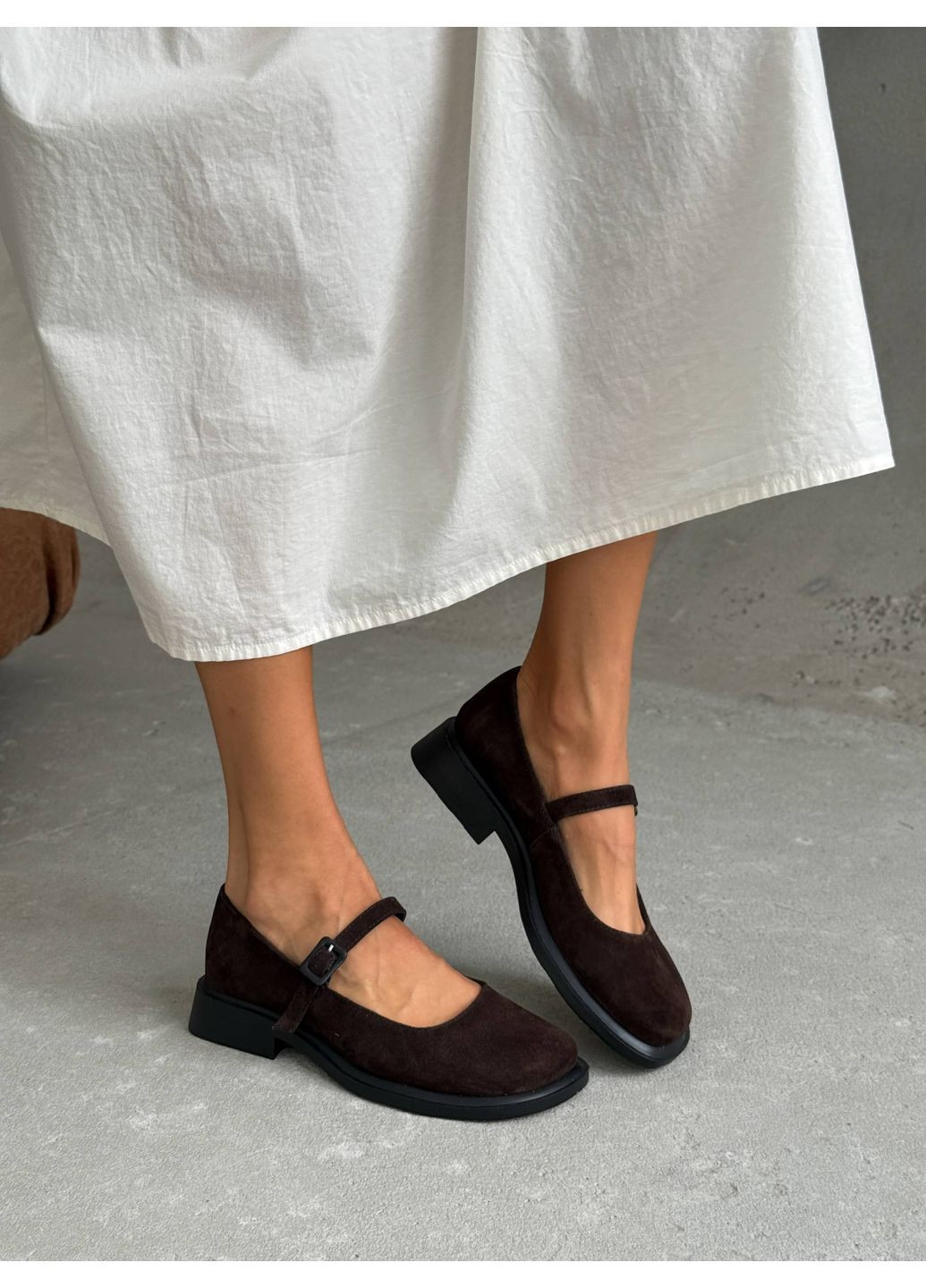 No Brand Туфлі жіночі з анатомічним носиком темно-коричневий з, — (358204531)