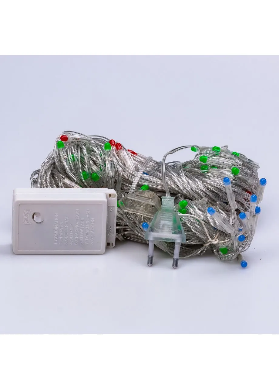 Гірлянда штора 3х2 м 144 LED світлодіодна мідний провід 16 ниток ZWM2320LEDML Garlando (402004584)