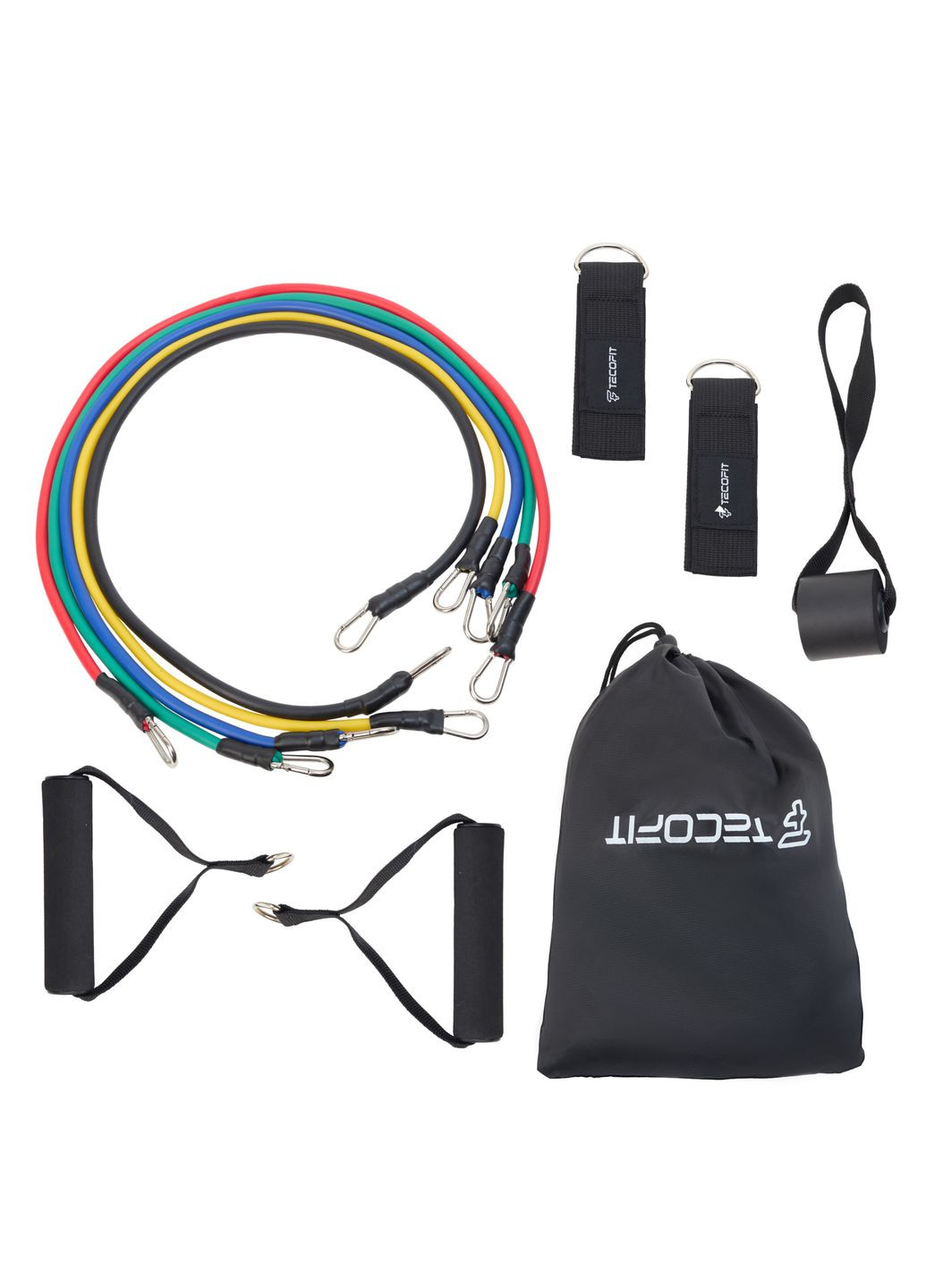 Набір трубчастих еспандерів TPE 11 шт (TOP19014897) TECOFIT (372474336)