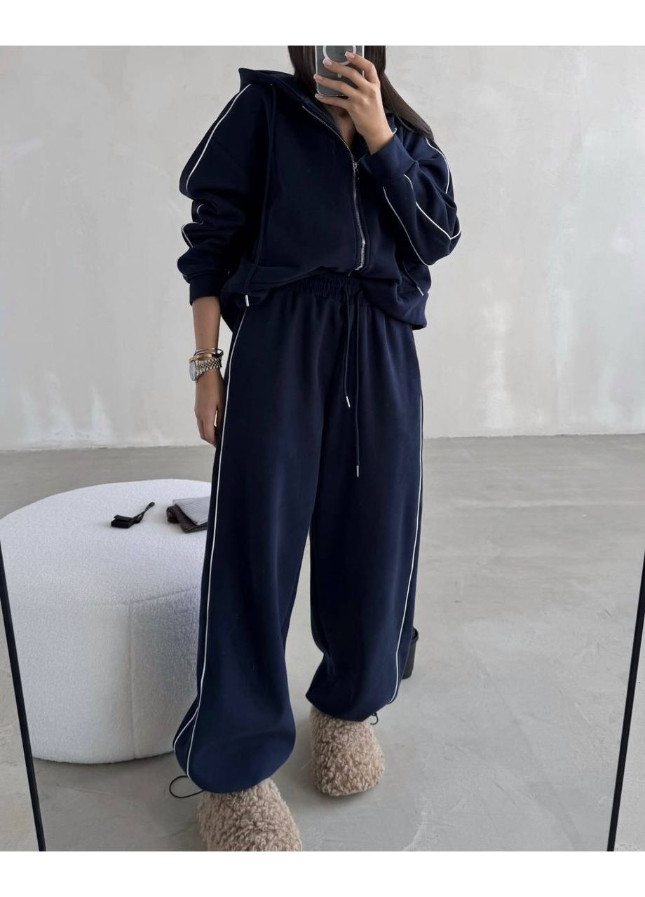 Теплый костюм с флисом и брюками на затяжках | Замеры в описании GD/GL Модний простір (364965329)