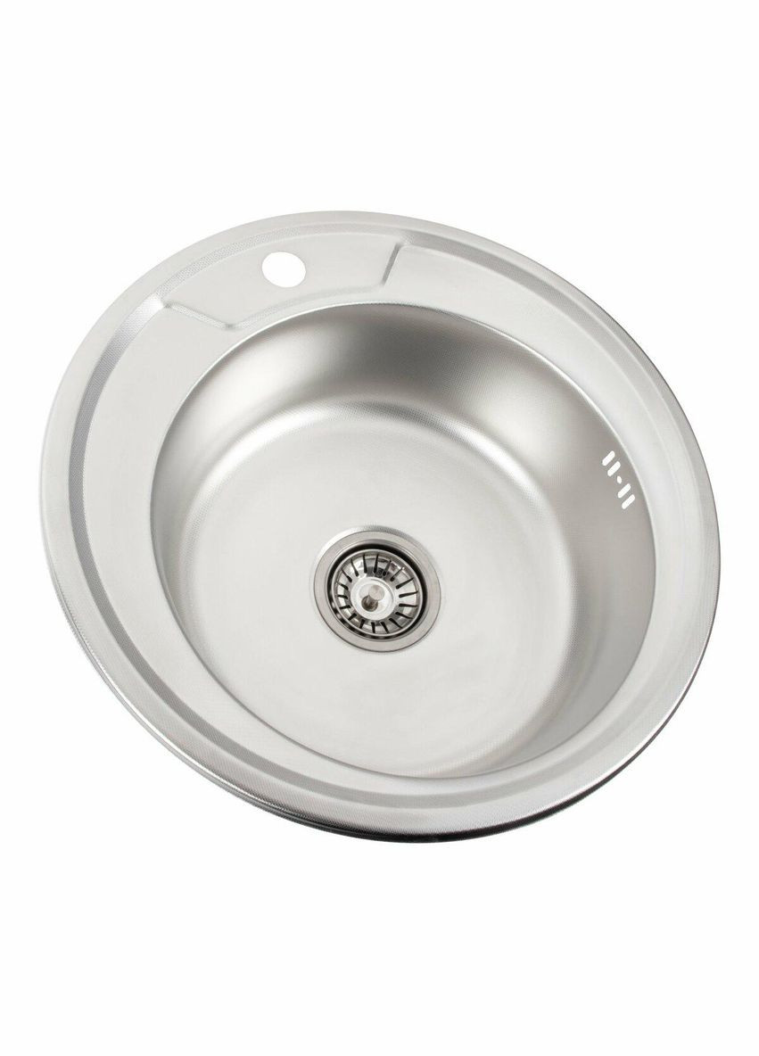 Кухонная мойка из нержавеющей стали ДЕКОР 490 (0,6/170 мм) Valeso (342071656)