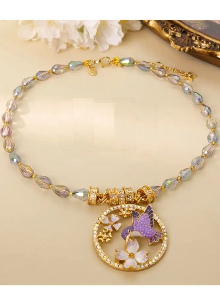 Ексклюзивне кольє-трансформер колібрі, 2553 No Brand (353827924)