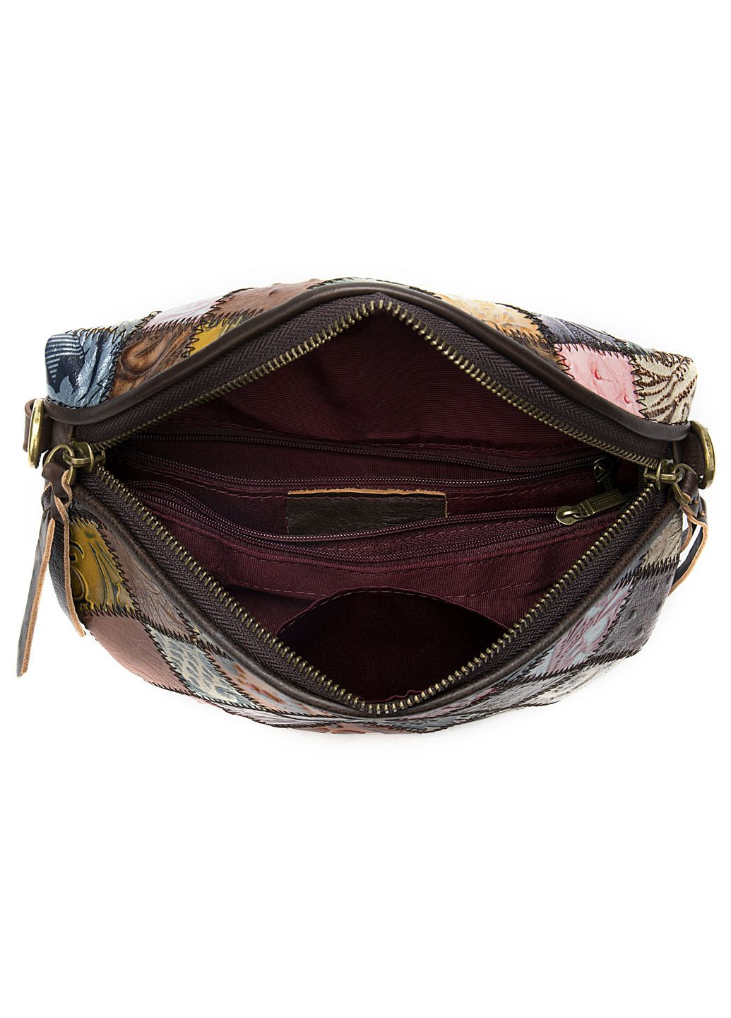 Кожаная женская поясная сумка Vintage с оригинальным дизайном разноцветная (sku_20342) No Brand (329853295)