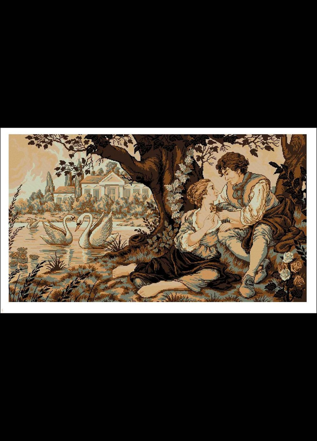 Набор для вышивки крестиком. Размер: 81*48 см Идиллия Лоскуток (315356330)