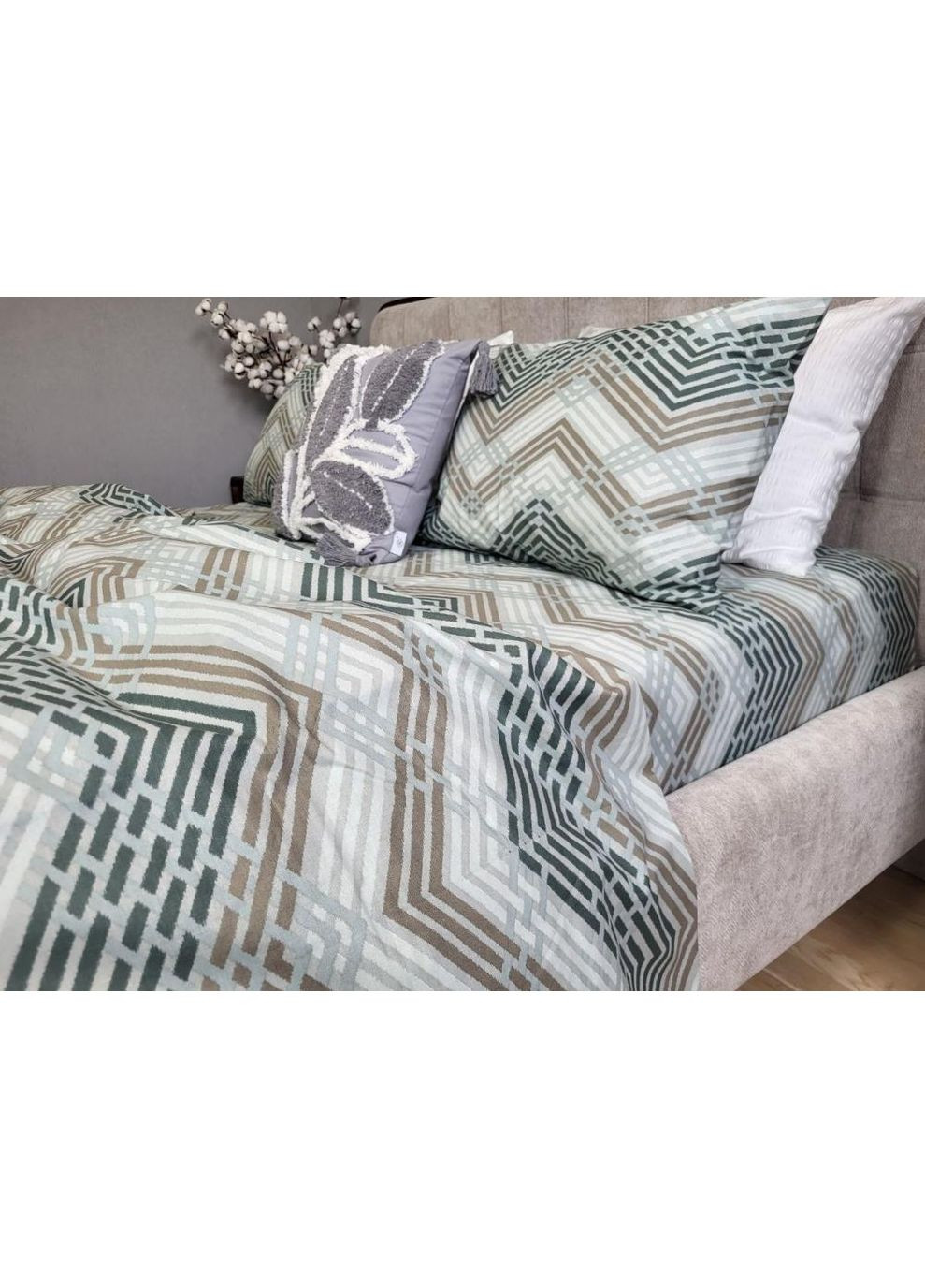 Постельное белье Фриго, бязь PREMIUM Евро размер, наволочки 70/70 No Brand (364220359)