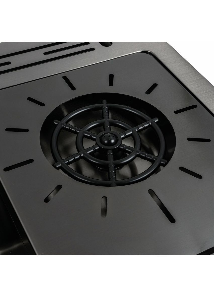 Кухонна мийка чорна PVD 78*46 Handmade Platinum (336934528)