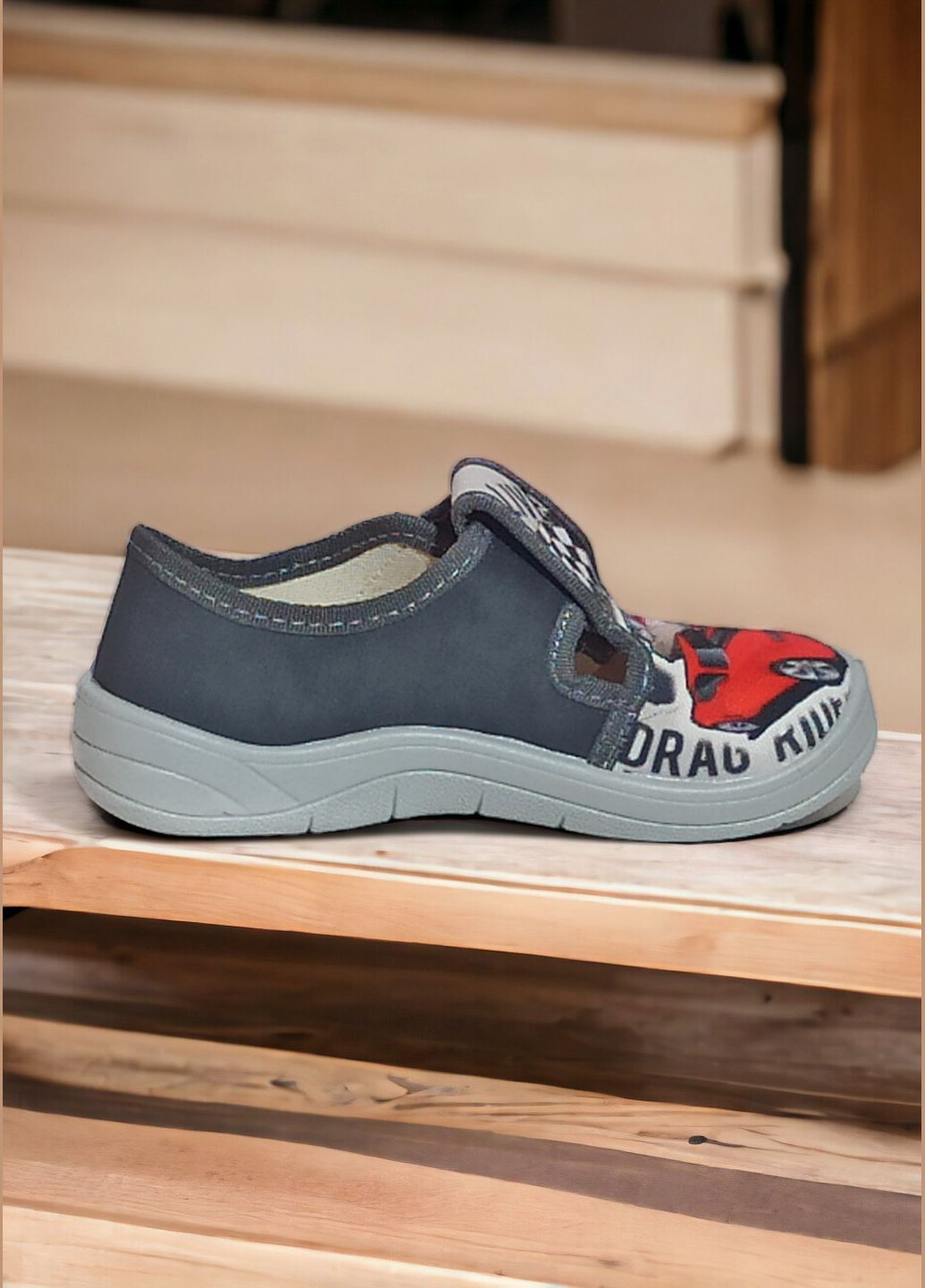 Дитячі ортопедичні тапочки капчики на липучці для хлопчика в садок на змінку Waldi (327432062)