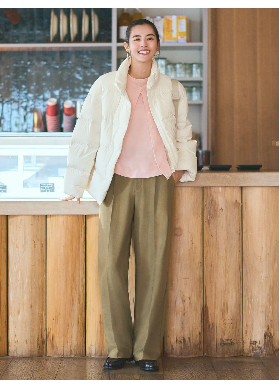 Белый Пуховик Uniqlo