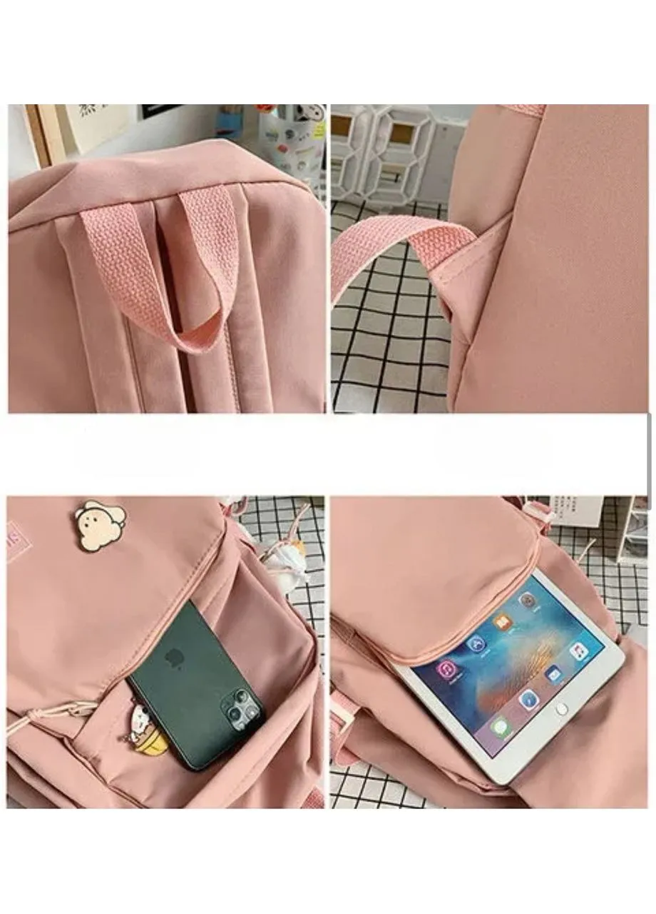 Женский повседневный рюкзак, школьный рюкзак 1338 Pink No Brand (362475043)