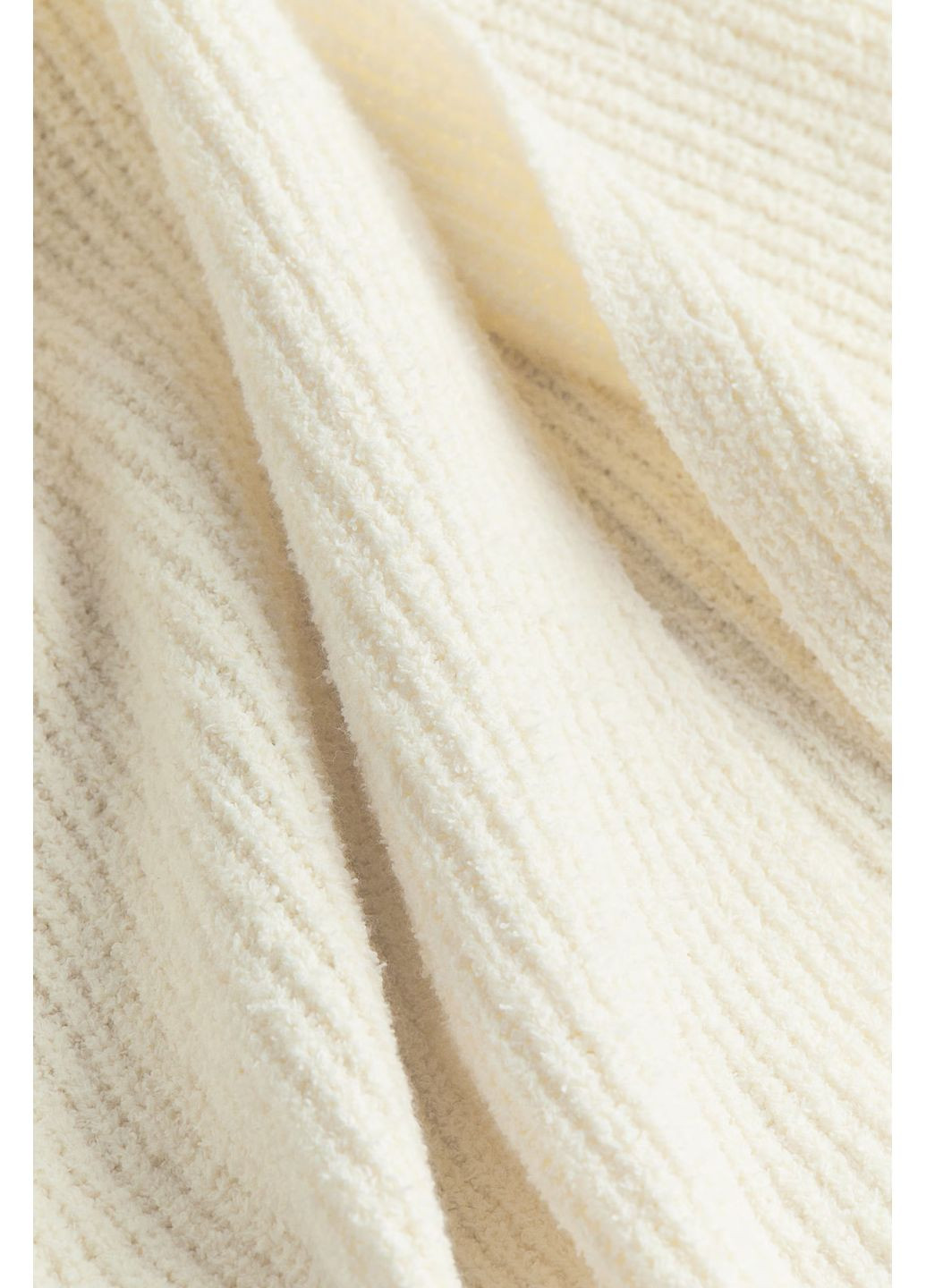 Молочная кэжуал однотонная трикотажная юбка макси H&M