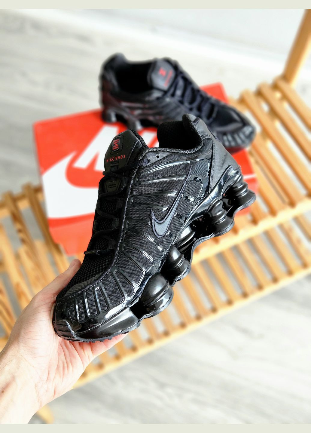 Кросівки жіночі і чоловічі Nike Shox TL black | Найк Шокс тл чорні No Brand чорні демісезони (307288643)
