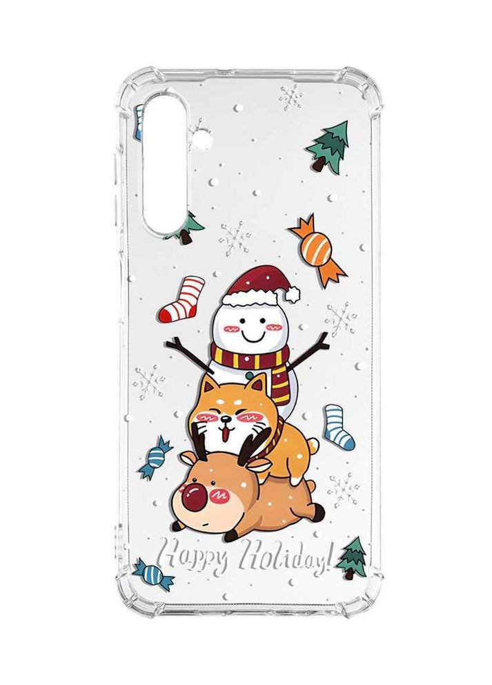 Чохол з потовщеними кутами на Samsung Galaxy A24 (A245) 4G:: Зимові розваги (новорічний принт 153) Creative (362962737)