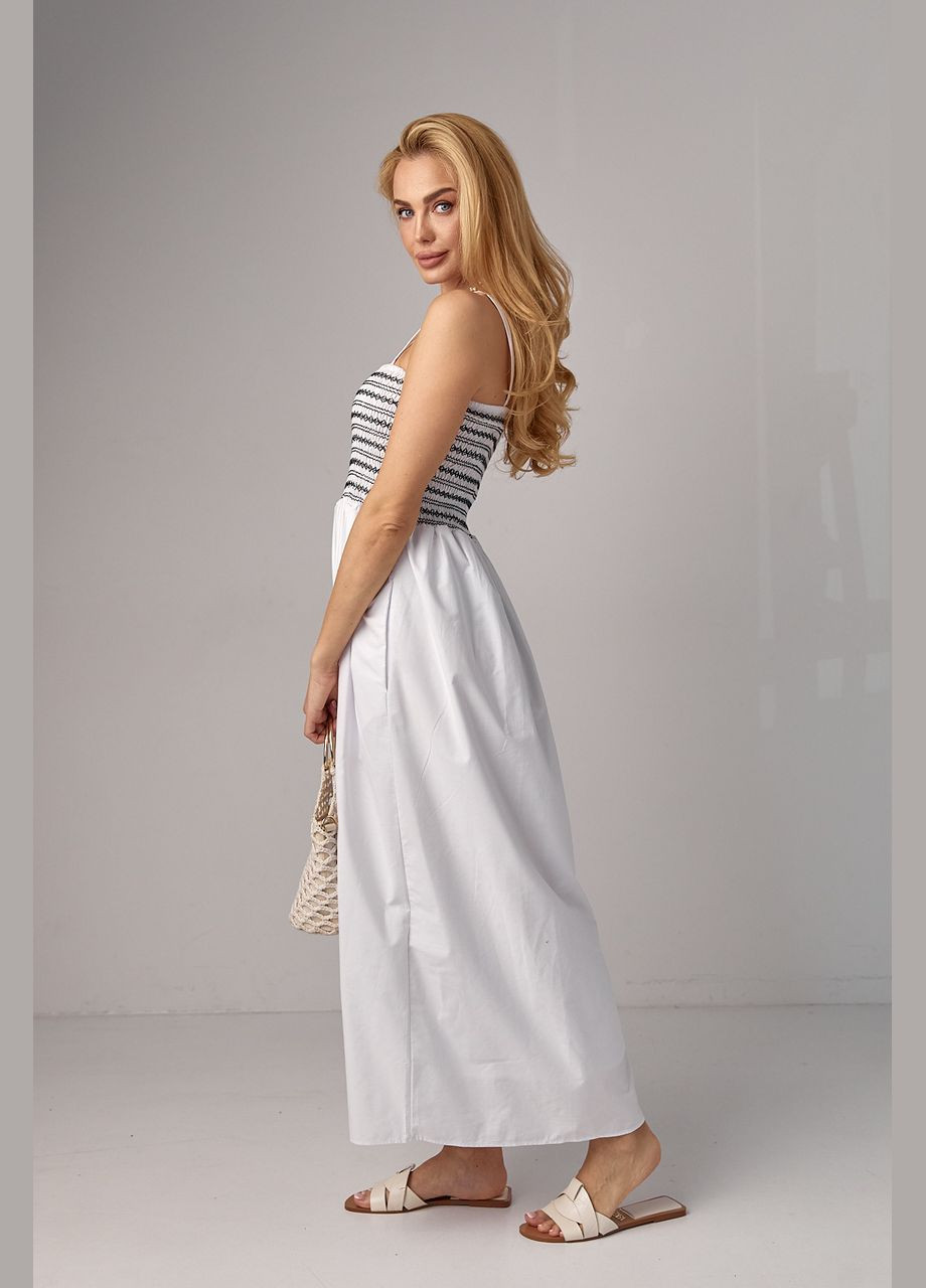 Довгий сарафан із резинками на грудях Liton (296908982)