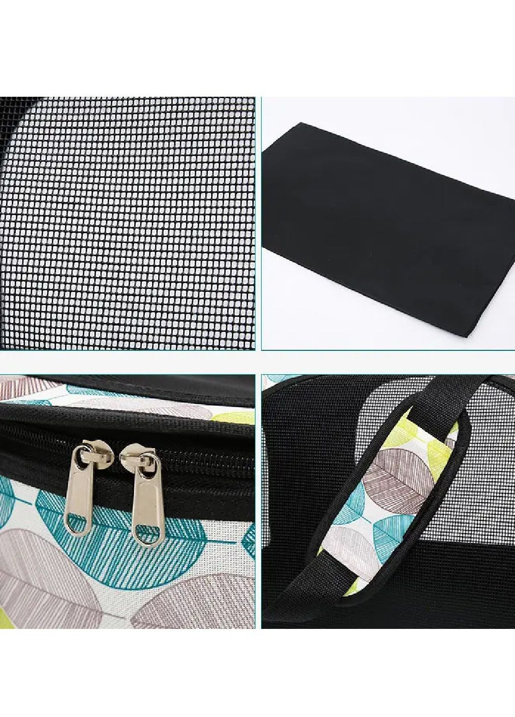 Сумка переноска складна для тварин гризунів котів собак з вентиляцією 46x28x30 см розмір L (477696-Prob) Зелена Unbranded (299049797)