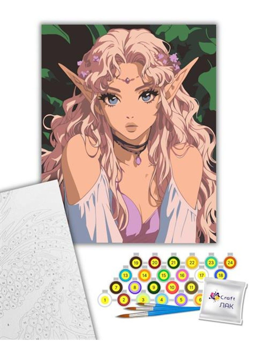 Картина за номерами Ельфійська принцеса 40х50 см (16131-AC) Artcraft (331299837)