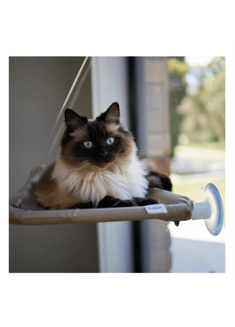 Підвісна лежанка гамак із присосками на вікно для кішок No Brand (362680637)