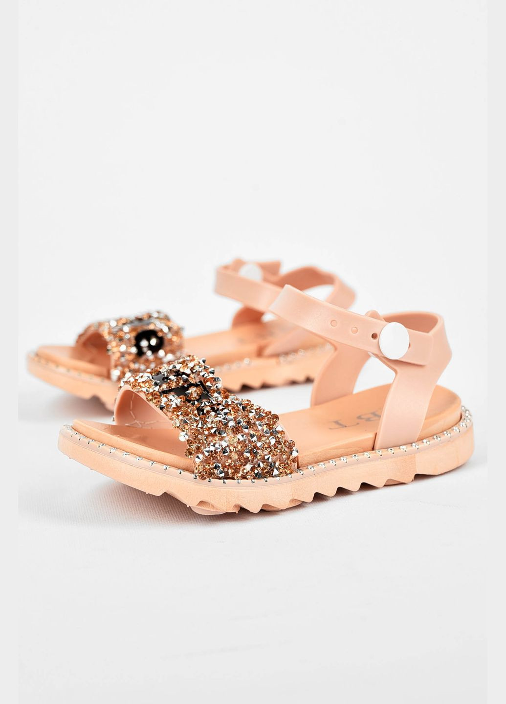 Босоніжки дитячі силіконові пудрового кольору Let's Shop (326960676)