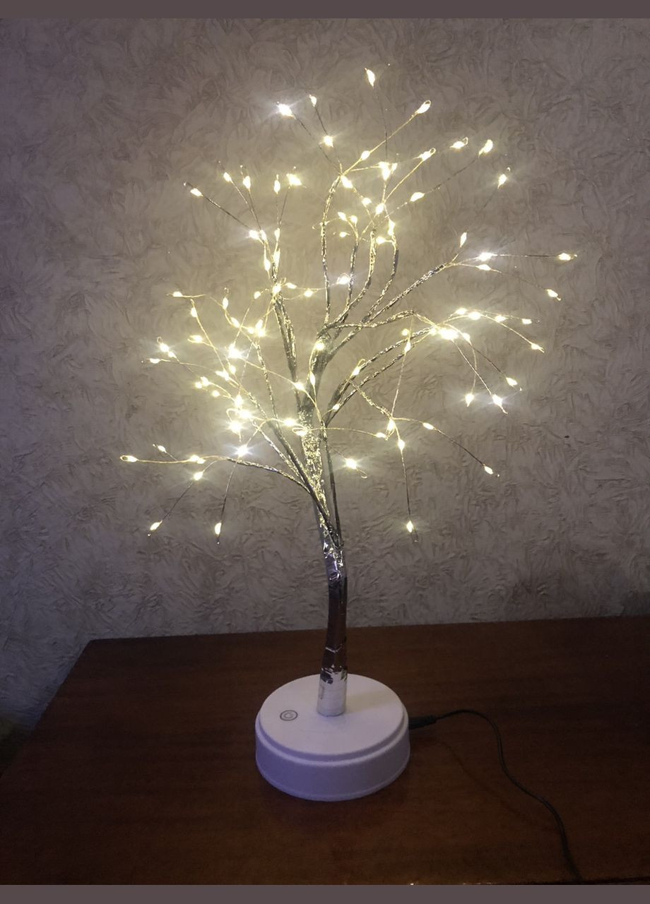 Декоративный ночник на 108 LED лампочек в виде дерева Бонсай, цвет теплый No Brand (326806502)