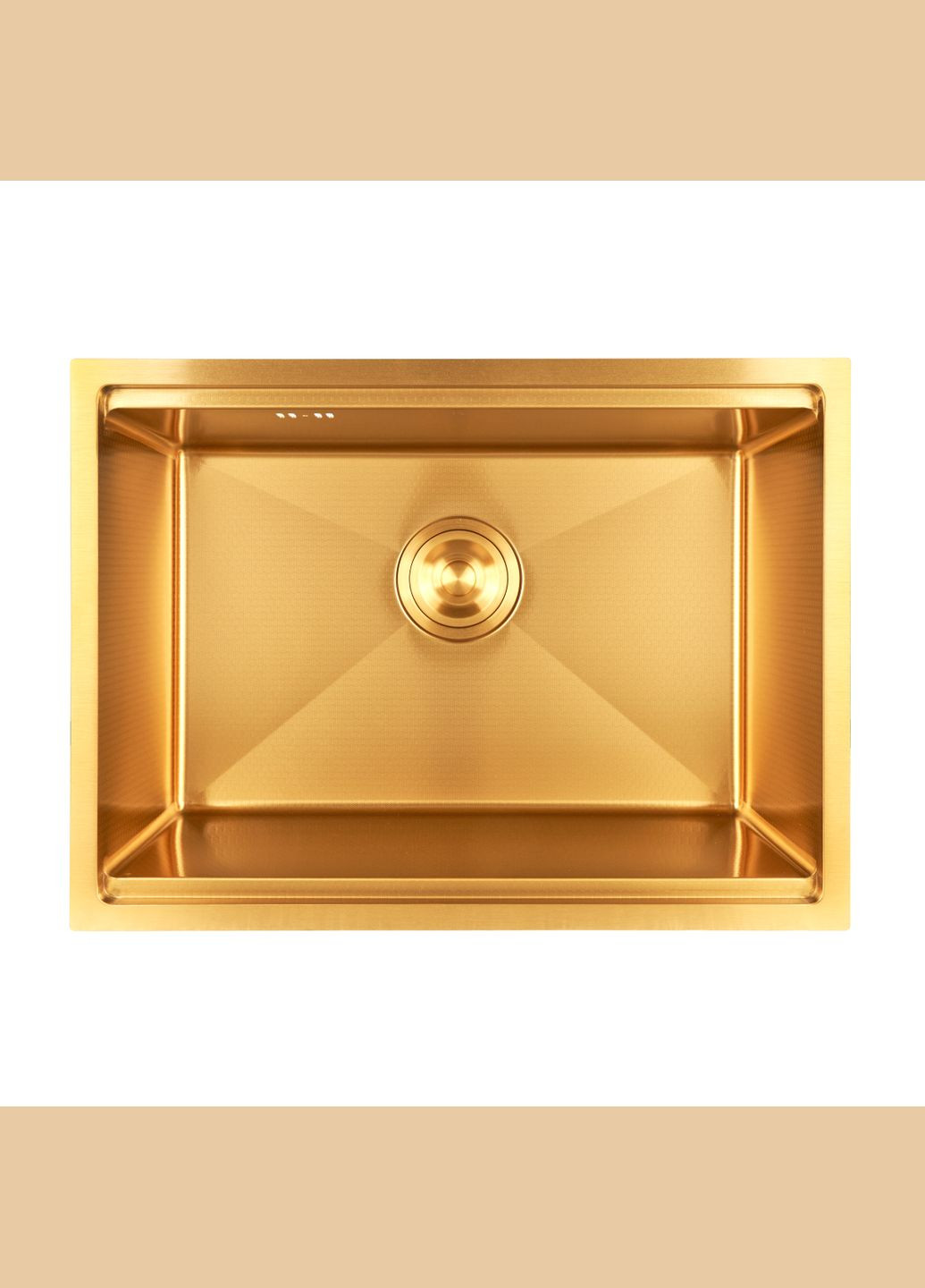 Золота мийка під стільницю з декором нержавіюча Nett NGS-5742 (330028848)