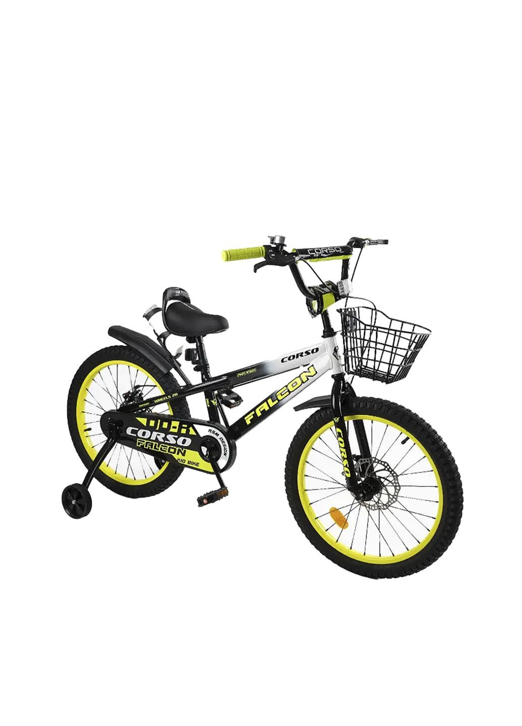 Дитячий велосипед Falcon колір жовтий ЦБ-00275475 Corso (324950466)