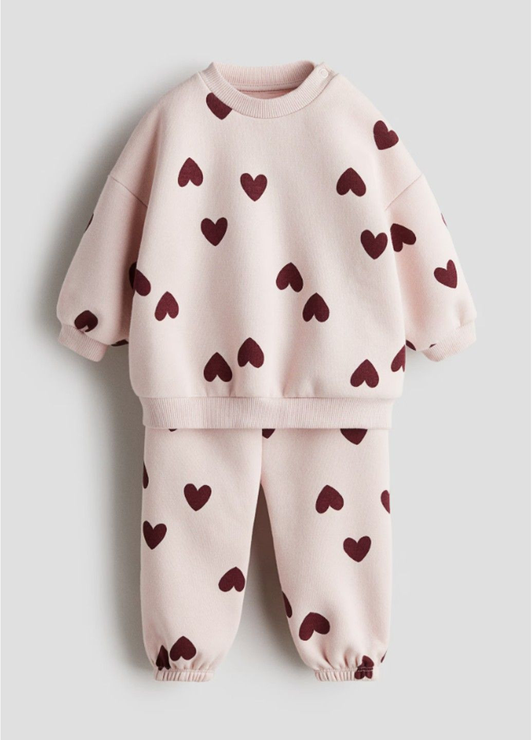 Рожевий зимній костюм H&M