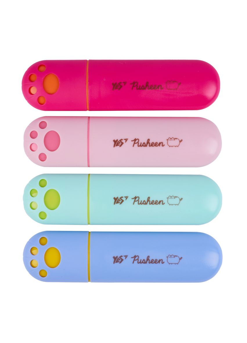 Набор маркеров текстовых Pusheen 391106 4 цвета Yes (364493147)