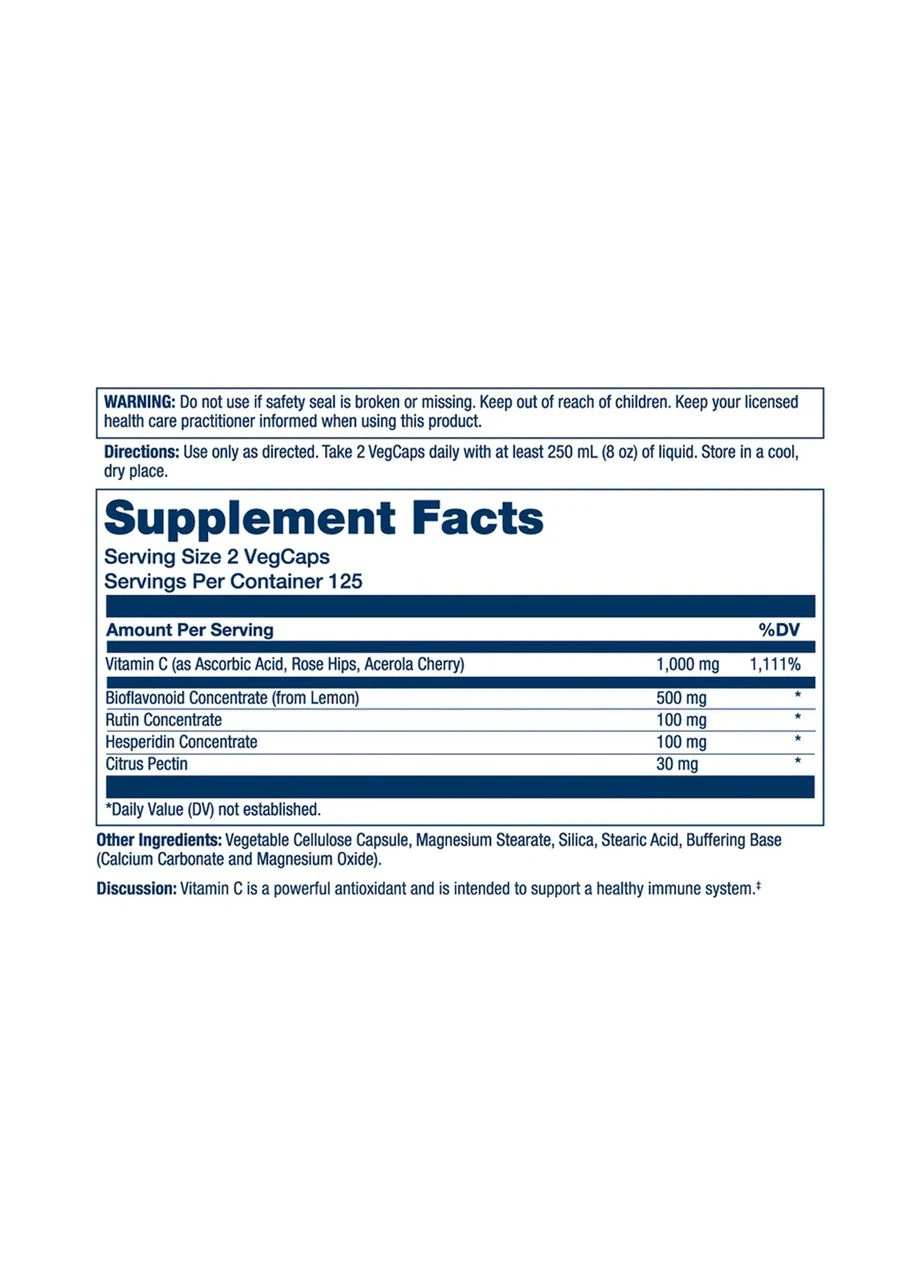 Super Bio Vitamin C 1000mg - 250 vcaps Solaray (392265760)