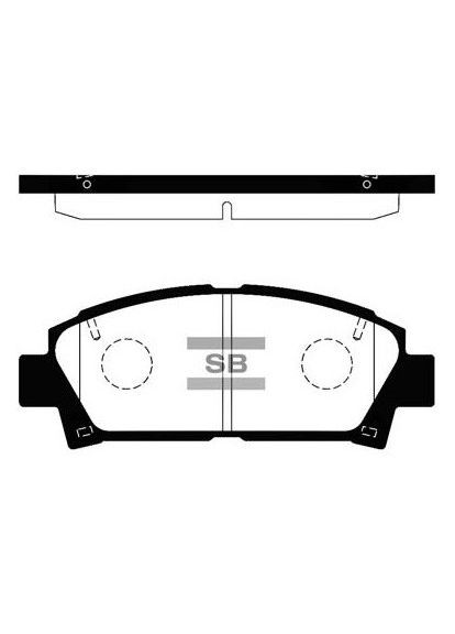 Колодки гальмівні дискові ПЕРЕДН TOYOTA AVENSIS (_T22_) 1.8 1997.09-2003.02 HQ SP1466 HI-Q (362607687)