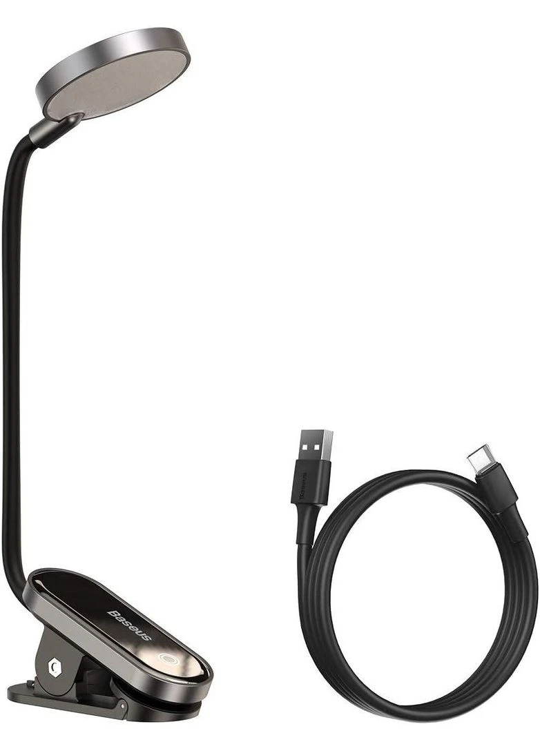 Акумуляторна лампа для книг Comfort Reading Mini Clip Lamp (DGRAD-0G) з регулюванням яскравості Baseus (341828863)