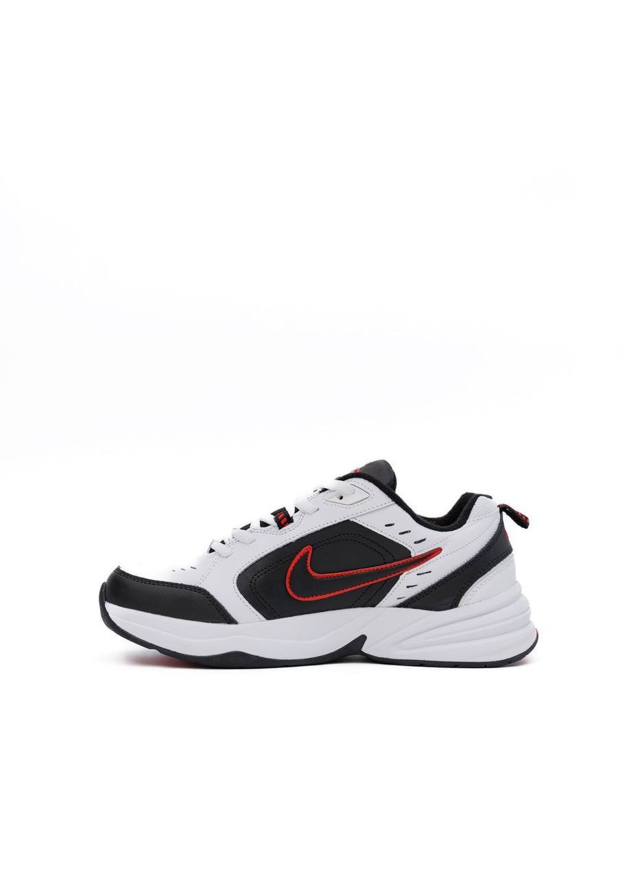 Білі всесезон nike air monarch white black red (копія) No Brand