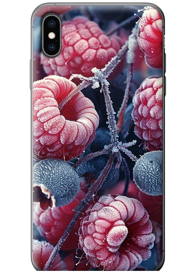 2D пластиковый чехол 'Морозные ягоды' для Endorphone apple iphone xs max (285118683)