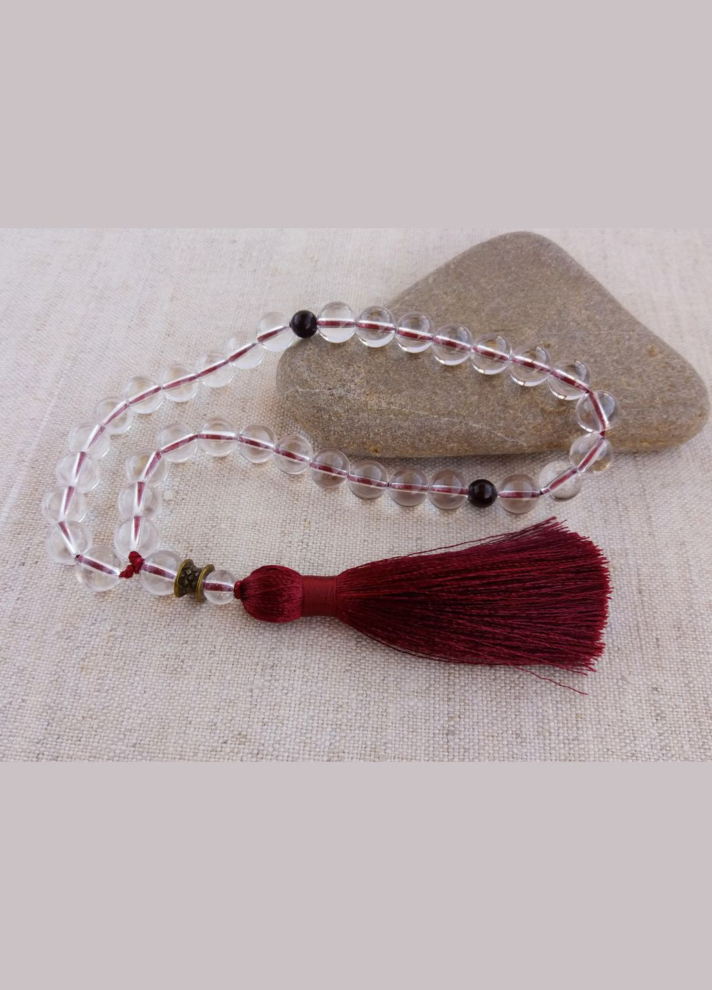 Чотки Гірський кришталь 33 намистини No Brand (331293550)