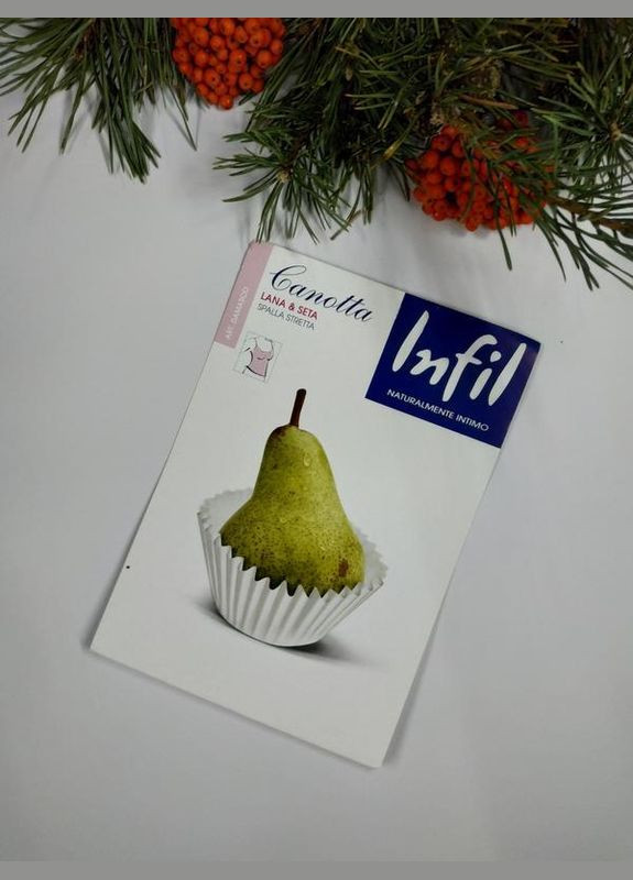 Теплая женская майка с шерстью молочного цвета. Infil — 324833168