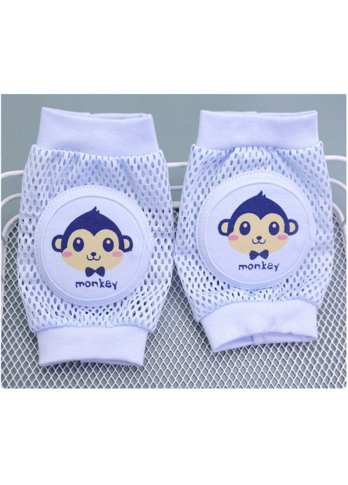 Наколінники дитячі для повзання P25 Мавпа Блакитний No Brand (367959588)