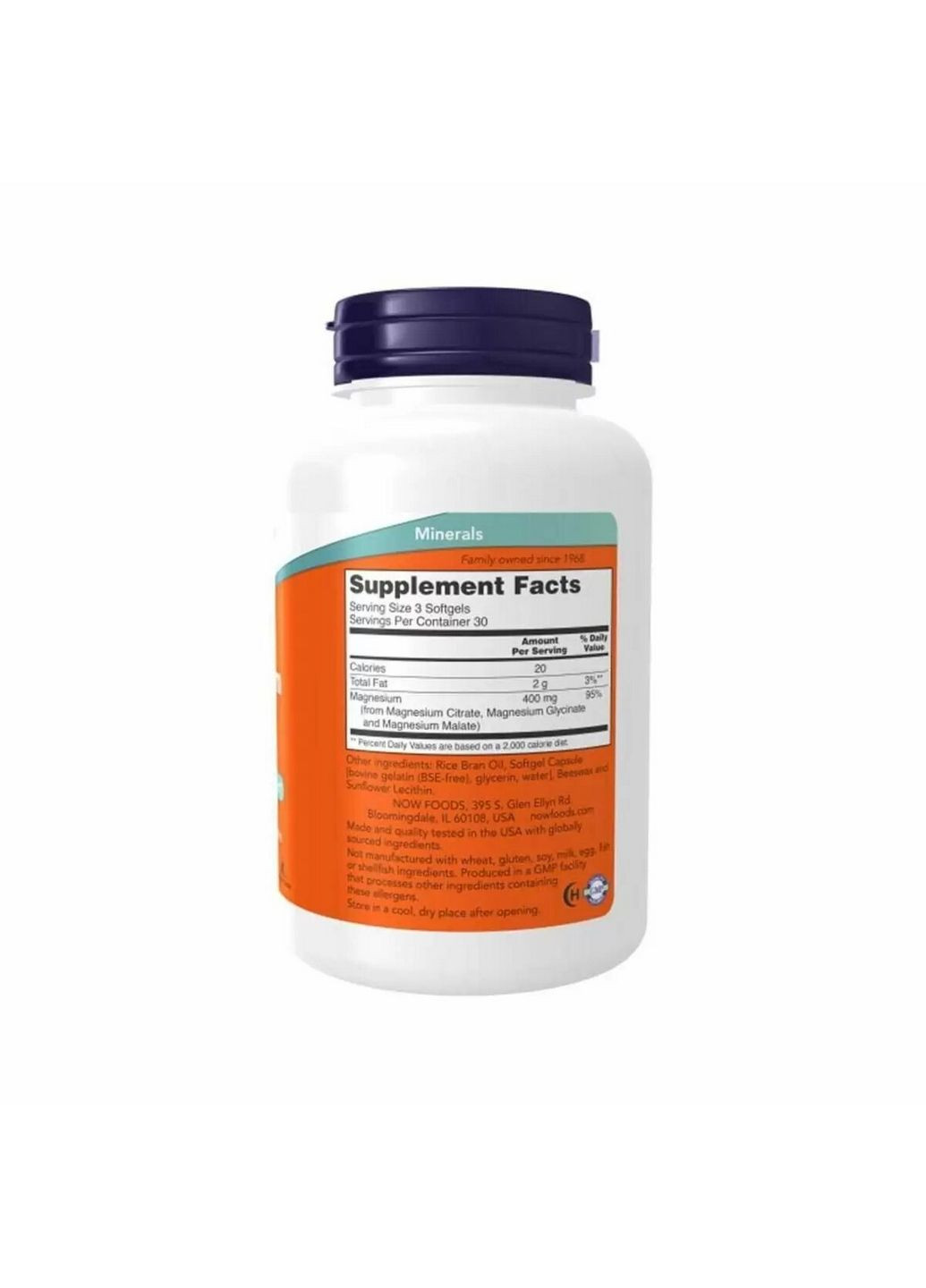 Вітаміни та мінерали Magnesium Citrate, 90 капсул Now (295898796)