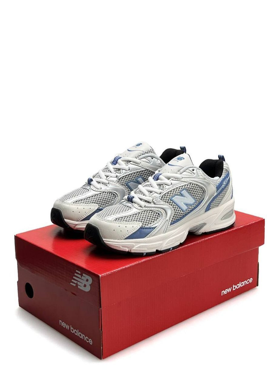 Светло-голубые демисезонные кроссовки мужские new balance 530 steel blue mr530kc нью беланс 530 No Brand