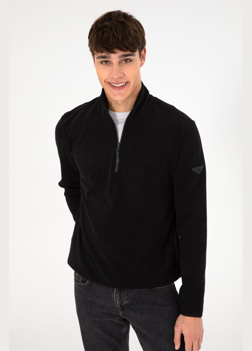 Чорний світшот u.s. polo assn. чоловічий U.S. Polo Assn. (324210951)