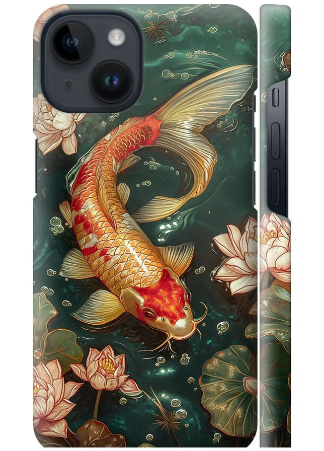 3D пластиковий матовий чохол 'Мелодія Лотоса' для Endorphone Apple iPhone 14 (291128831)