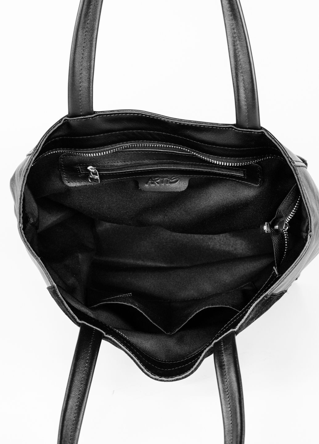 Сумка тоут велика під папку шкіряна 1813 4620-201 чорна ARTiS Bags Сумка (360485300)