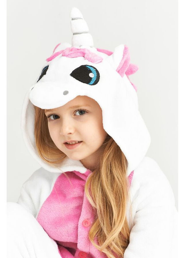 Піжама кігурумі дитяча Рожевий єдиноріг 120 (115-125 см) Jamboo (371133694)