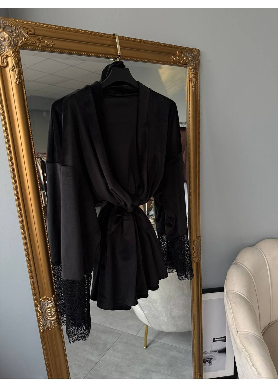 Женский халат велюровый No Brand (370299368)