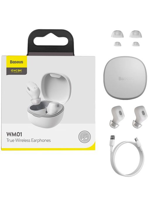 Гарнитура WM01 TWS White Baseus (307425267)