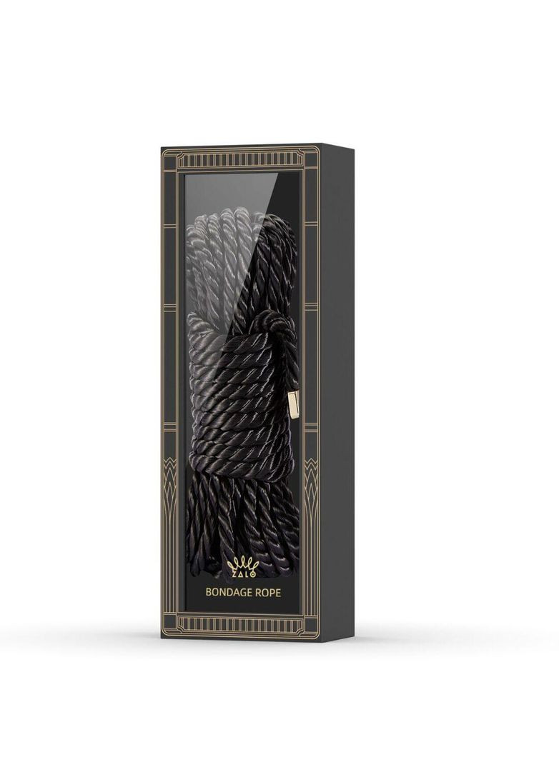 Роскошная веревка для Шибари Bondage Rope Black Zalo (303882543)